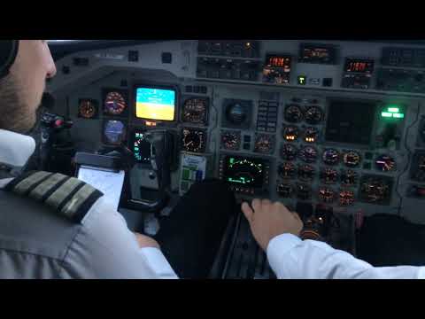 SAAB 340 Evening Landing in Pescara ITALY
