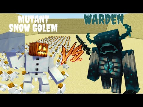 The Ultimate Showdown: WARDEN VS Mutant Snow Golem