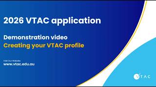 2026 VTAC application demonstration: Personal details