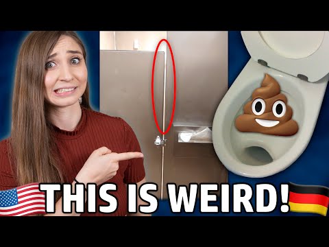 POOP SHELVES?! German vs. American Bathroom Differences | Feli from Germany