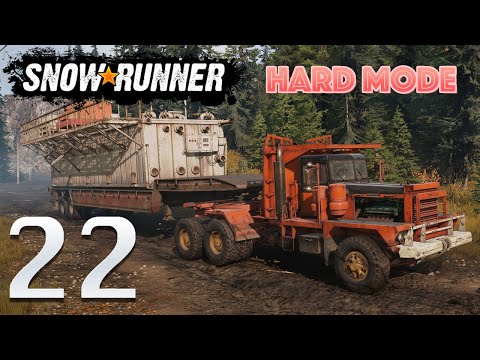 SnowRunner Hard Mode [S01E22] Pacific P16 is an absolute BEAST!
