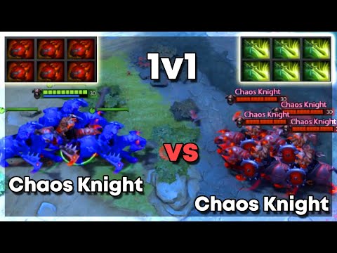 Chaose Knight 6x Heart of Tarrasque vs Chaos Knight 6x Butterfly | 30 LVL | Who'll beat? #wodota2