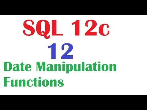 Sql 12c Tutorial 12 Sql Date Manipulation Functions