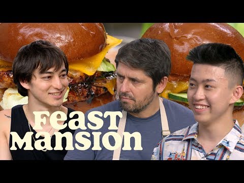 Joji and Rich Brian Make International Burgers with Chef Ludo | Feast Mansion