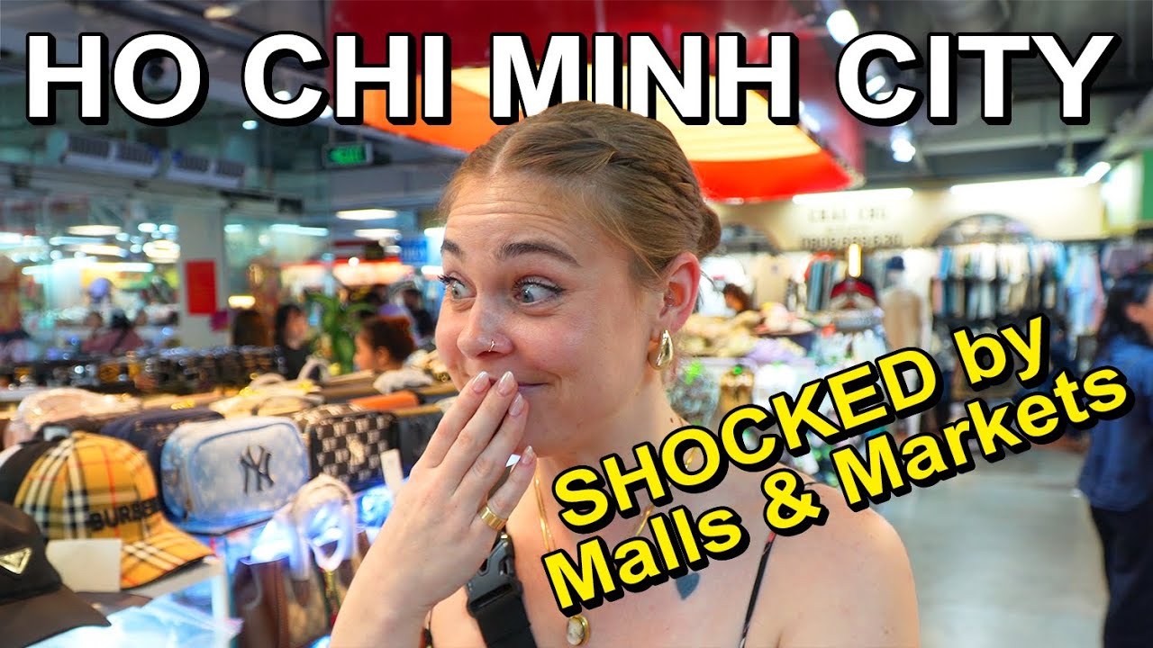 Tourist explores shopping malls in Ho Chi Minh including the Vincom Center.