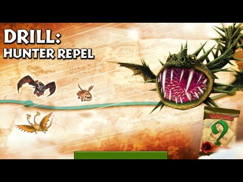 DRILL: HUNTER REPEL FULL GAMEPLAY - NEW GAUNTLET EVENT - Dragons: Rise of Berk
