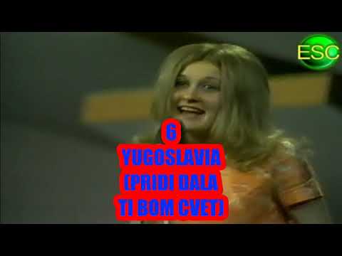 My top 12 of Eurovision 1970(now with annotated comments)
