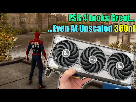 Gaming at 360p with FSR 4