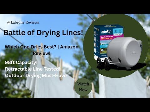 Wall-Mounted Clothesline Showdown! | Best Retractable Drying Line for Small Spaces (98ft Test!)