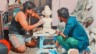 Making Of Paper Ganesha Idol | Ganesh Murti Making At