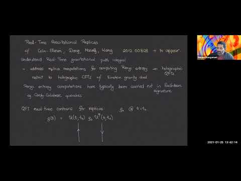 Mukund Rangamani - Real-time gravitational replicas - 2021/01/25