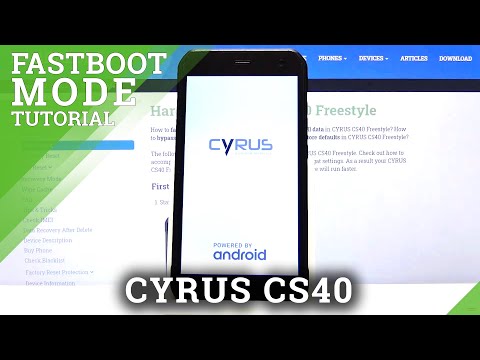 How to Open FastBoot Mode on CYRUS CS40 FREESTYLE – Open Hidden Menu