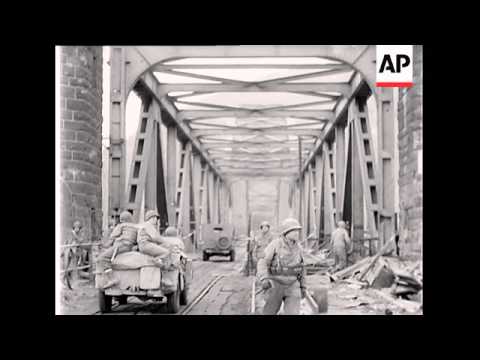 US Antiaircraft And Troops Moving Up