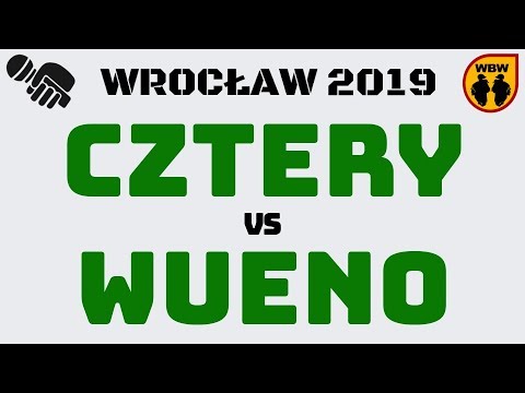 Cztery 🆚 Wueno 🎤 WBW 2019 Wrocław (1/2) Freestyle Battle