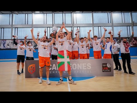 LEB Plata | El Juaristi ISB festeja en el autocar el título y el ascenso a LEB Oro