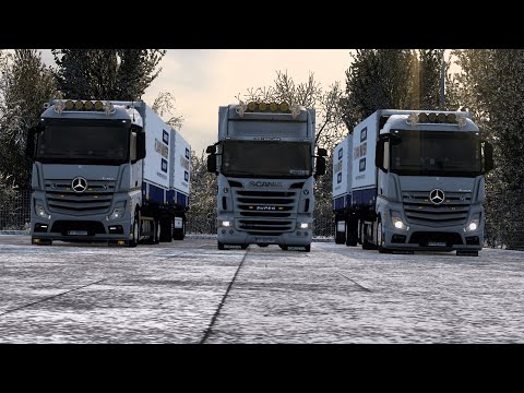 ETS2 1.46 Convoy Multiplayer with mods Mercedes Actros 2548. 2542 /SCANIA R440 (Erfurt 🇩🇪-Kassel 🇩🇪)