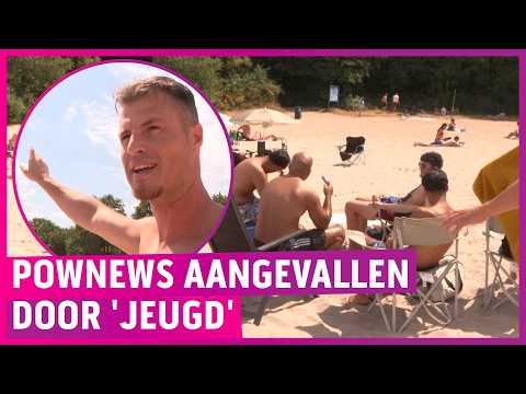 'Belgische' jongeren misdragen zich en trappen cameraman!