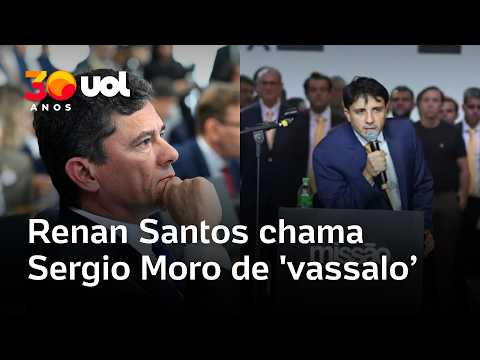 Renan Santos chama Sergio Moro de “vassalo” e diz que juiz não teve estatura de defender a Lava-Jato