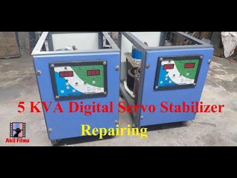 5 kva digital servo voltage stabilizer repairing/ control pa...