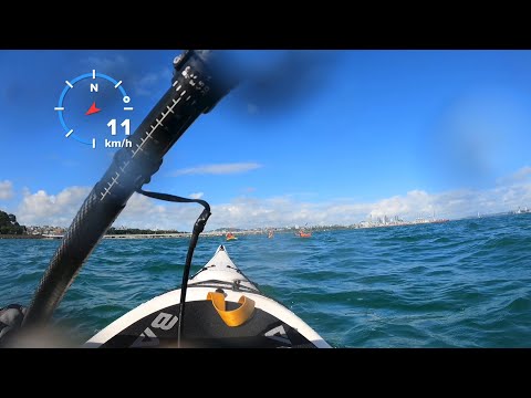 Paddling the Barracuda Beachcomber kayak!