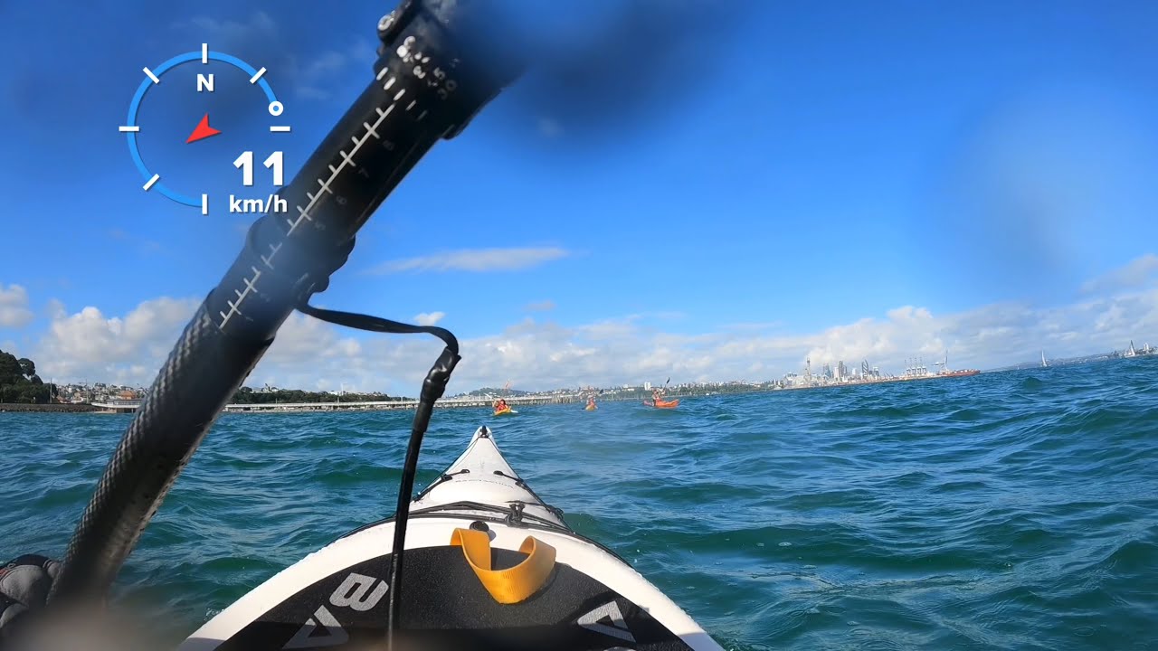 Paddling the Barracuda Beachcomber kayak!