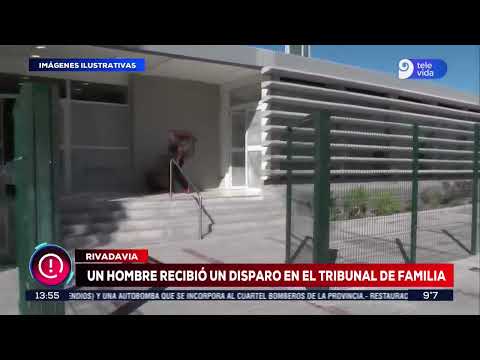 Mendoza: un hombre resultó gravemente herido tras un disparo en un Tribunal de Familia