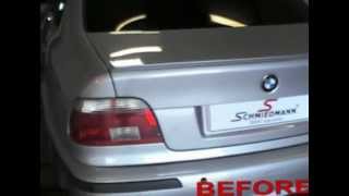 preview picture of video 'BMW E39 523I gets Schmiedmann high flow header and sports exhaust'