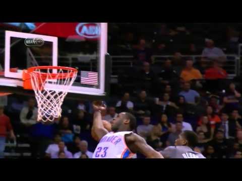 Eric Bledsoe's Monster Block | Thunder vs Suns | February 26, 2015 | NBA 2014-15 Season