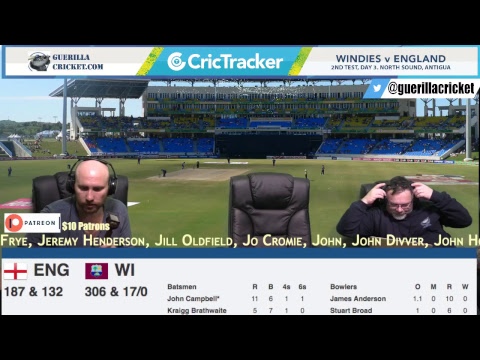 WI v ENG 2nd Test day 2, North Sound, Antigua
