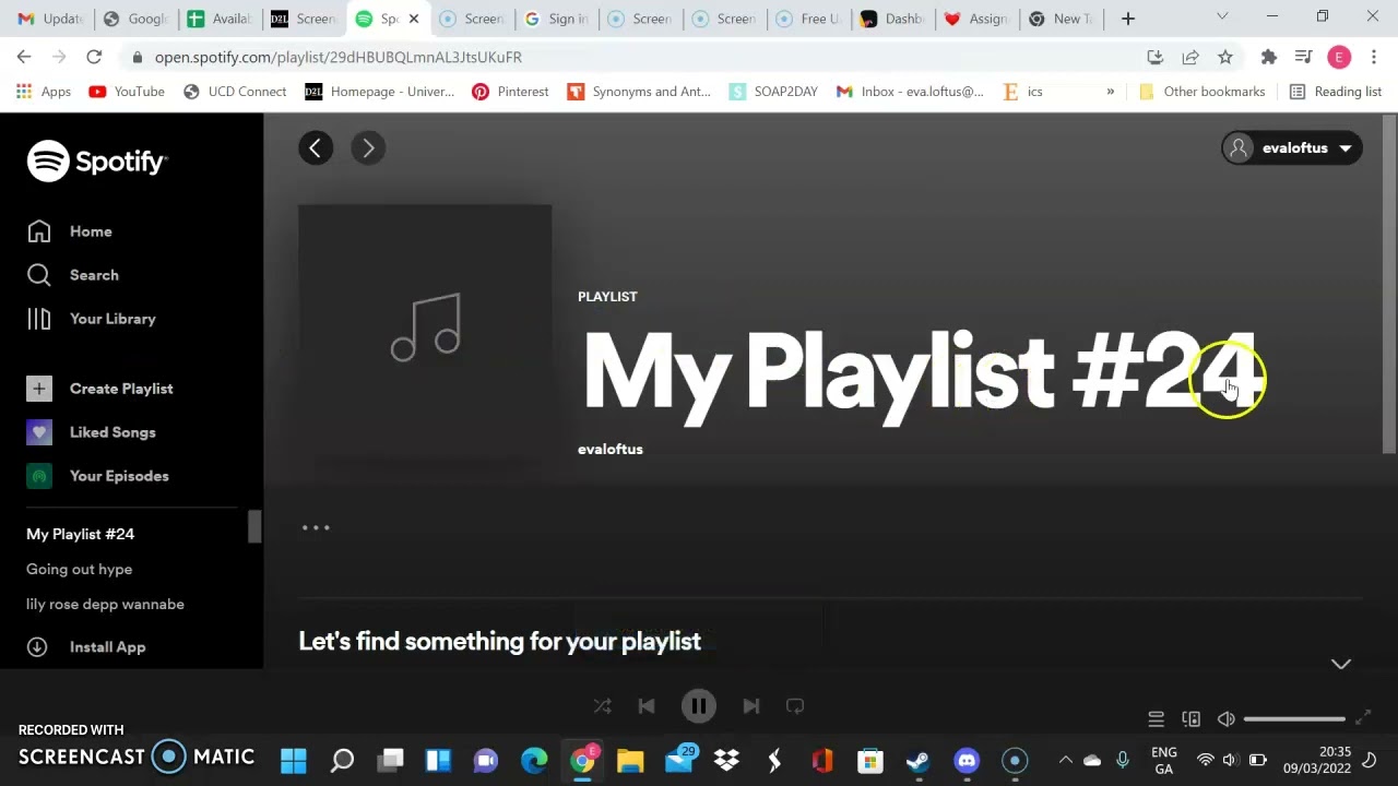How to create a spotify playlist