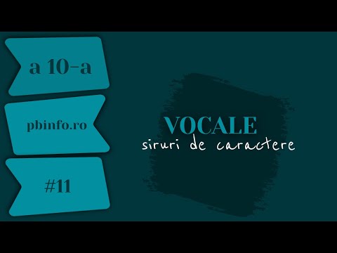 Rezolvare Problema #11 PBINFO - Vocale