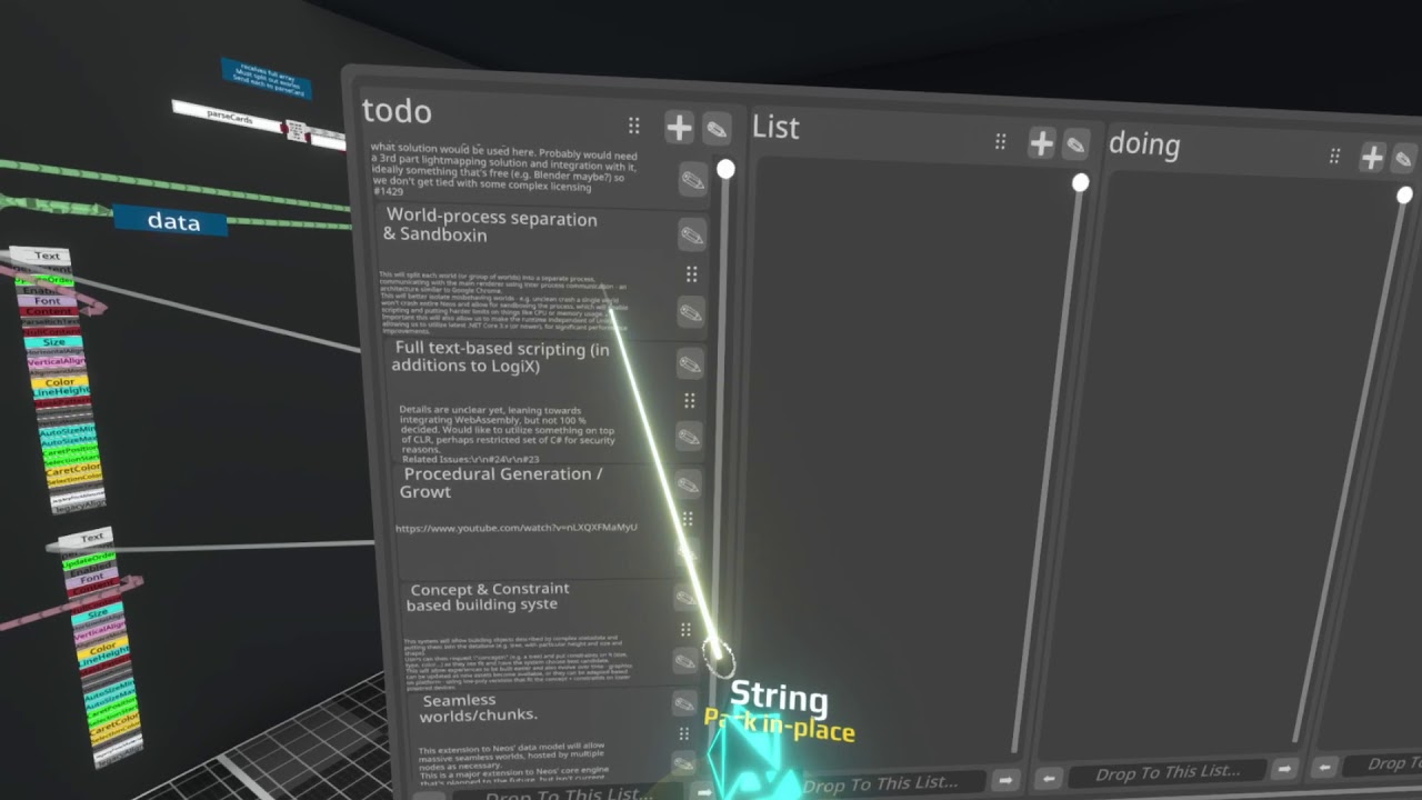 NeosVR://devlog/GitHub-projects-in-VR