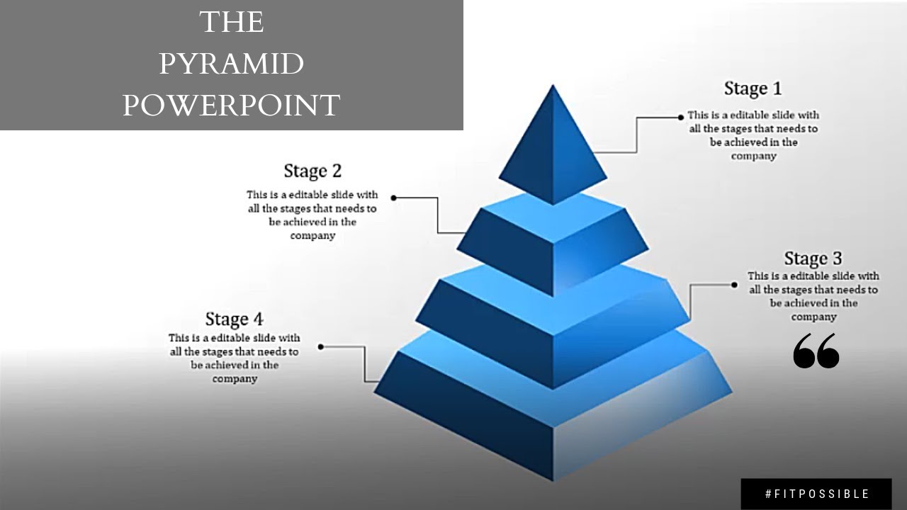 How to Create a business pyramid PowerPoint PPT