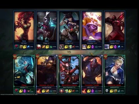 [May 19, 2016] PositiveEnergy(JellyBee) OCE S6 Ranked Diamond - Mid Zilean Vs Viktor 2/0/8