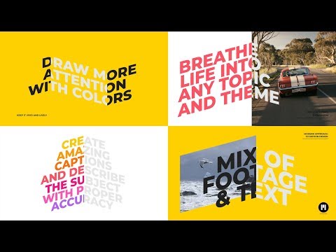 Angled Typography Modular Template for Apple Motion and FCPX - MotionVFX