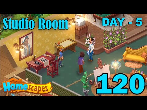 Homescapes Story Walkthrough Gameplay - Studio Room - Day 5  - Part 120