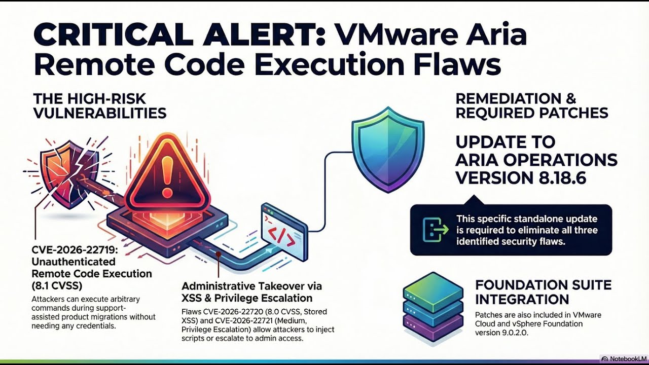 Critical Security Update VMware Aria Operations Remote Code Execution Risks Explained