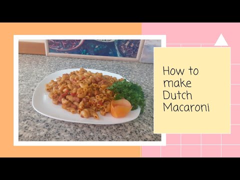 Dutch macaroni || Cooking with Nicole