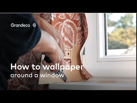 How to wallpaper around a window