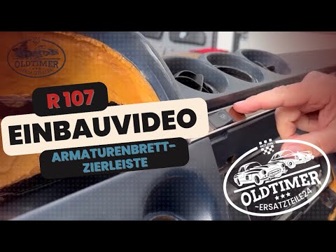Mercedes SL R107 Holz-Chrom-Zierleisten Armaturenbrett | Einbauvideo #r107 #diy