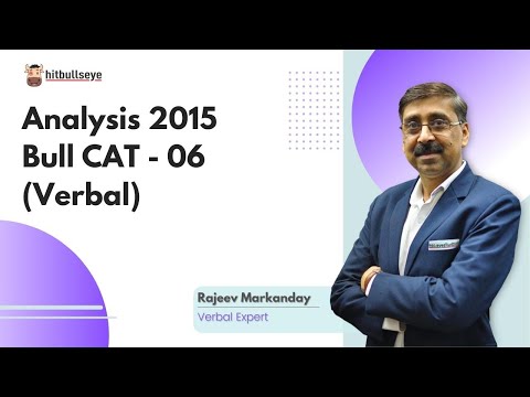 Analysis 2015 Bull CAT - 06 (Verbal)