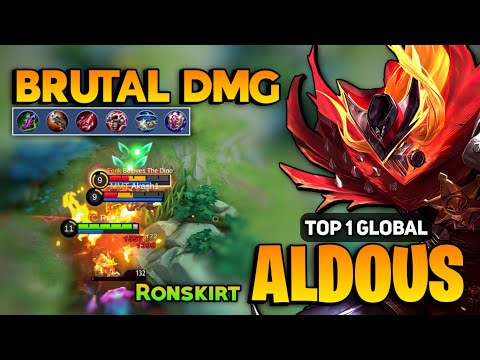 Hyper Aldous Late Game Monster! [ Top 1 Global Aldous Best Build ] By Ronskirt - Mobile Legends