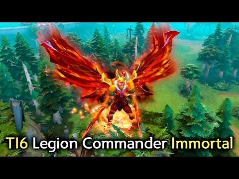 Legion Commander TI6 immortal with Arcana preview — Legacy of the Fallen Legion