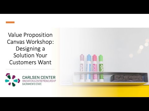 Value Proposition Canvas Workshop: Designing A Solution Your Customers Want