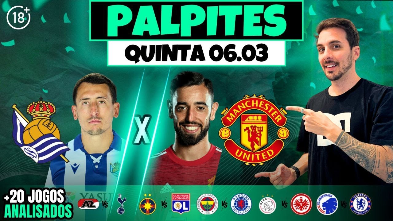 PALPITES E APOSTAS DE FUTEBOL PARA HOJE 06 03 2025 + BILHETE PRONTO (QUINTA-FEIRA)