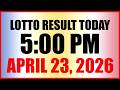 Lotto Result Today 5pm Draw April 23, 2026 Swertres EZ2 PCSO