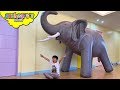 GIANT ELEPHANT Prank! Skyheart animals for kids toys safari pretend play