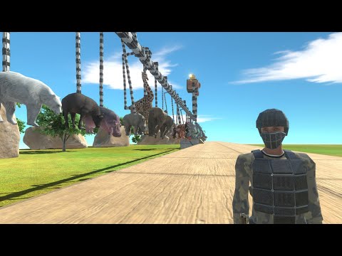 [ Free the chain ] Commando Bo 🔫 Death Run  - Animal Revolt Battle Simulator