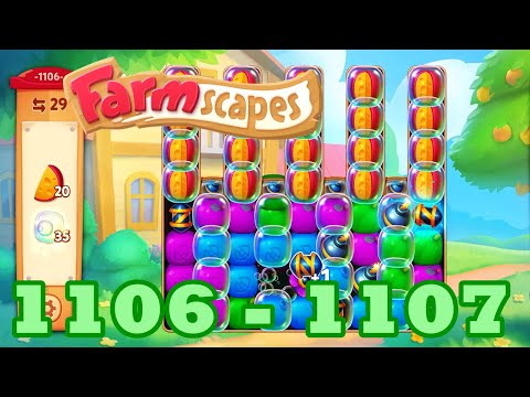 Farmscapes Level 1106 - 1107 HD Gameplay Walkthrough | 3 - match game | android | ios | pc | app