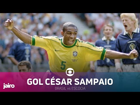 Gol de César Sampaio: Brasil vs Escócia | Primeira Fase Copa 98